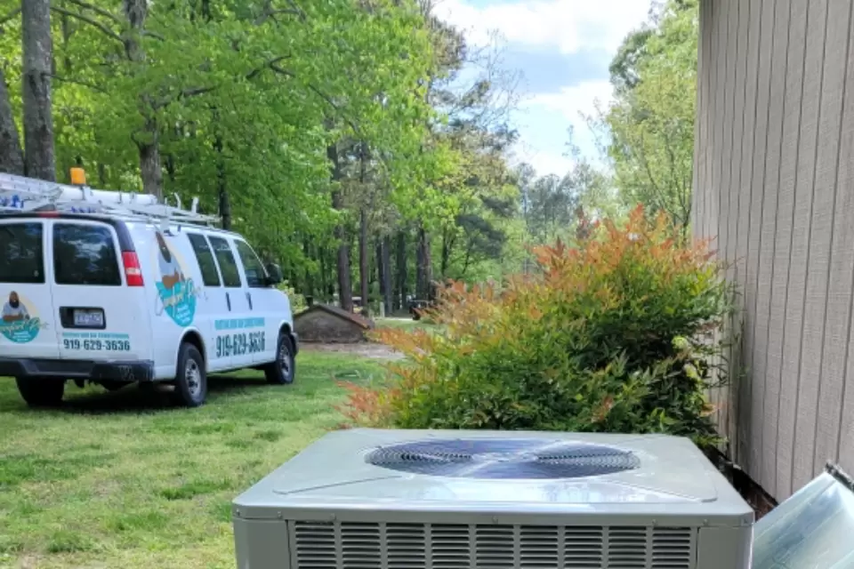 Comfort Pro Van Parked By Ac Unit